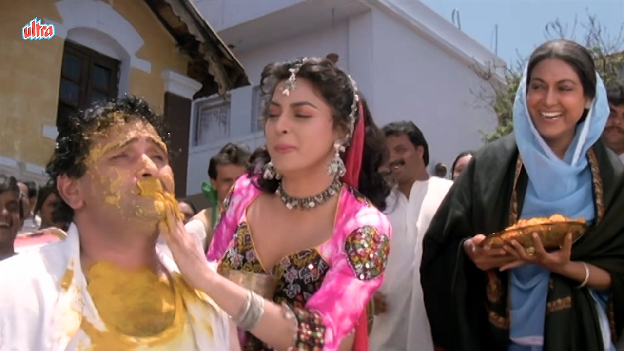 Yeh Holi Hain Ya Haldi Ye Kaisi Parampara Hain - Rishi Kapoor, Juhi Chawla Comedy - Eena Meena Deeka