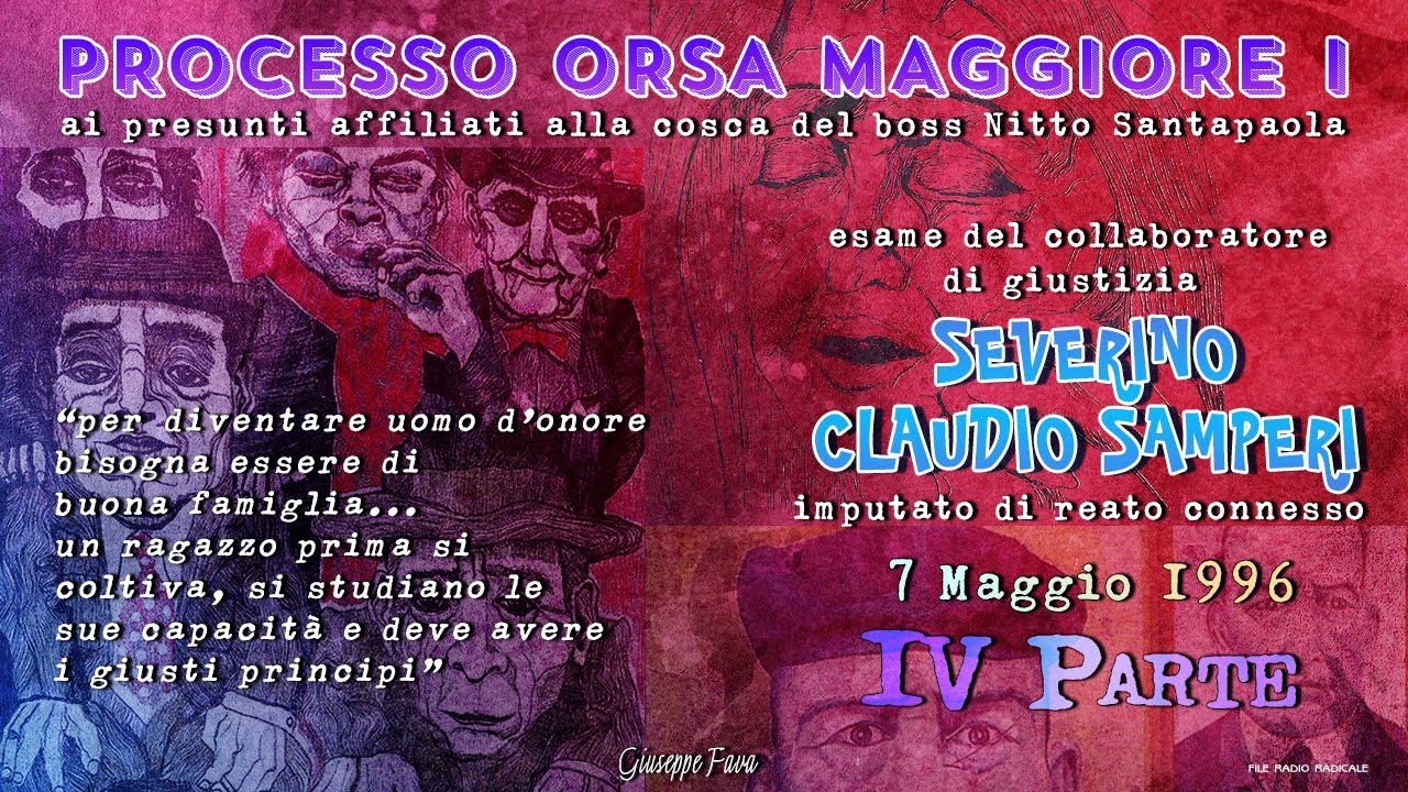 Severino Claudio Samperi 7 Maggio 1996 - Processo Orsa Maggiore I - Quarta Parte