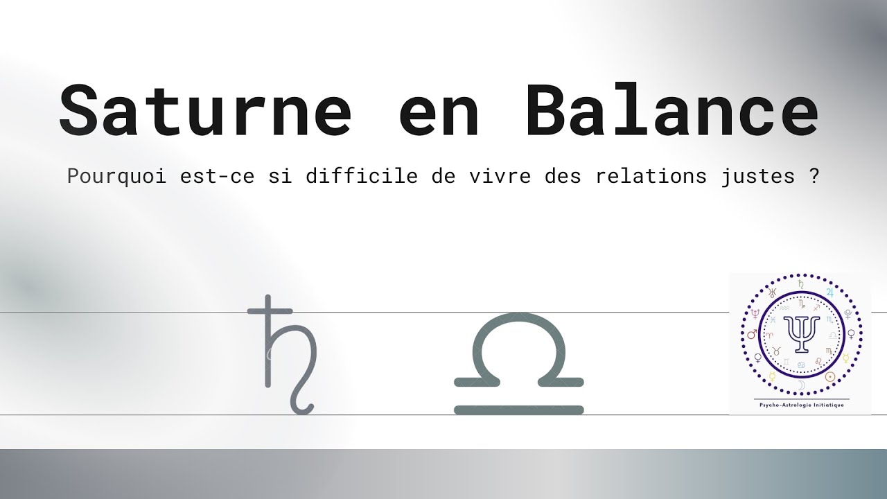 Saturne en Balance