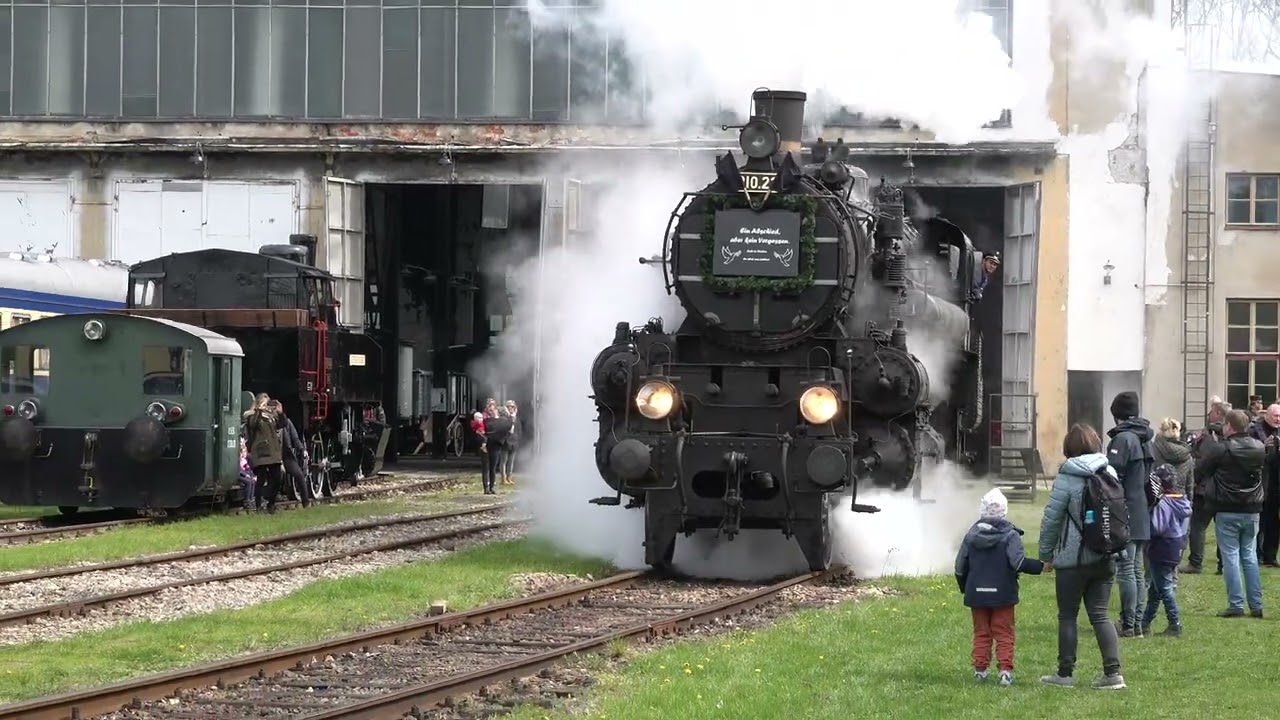Andampfen am 16. April 2023 im Eisenbahnmuseum in Straßhof