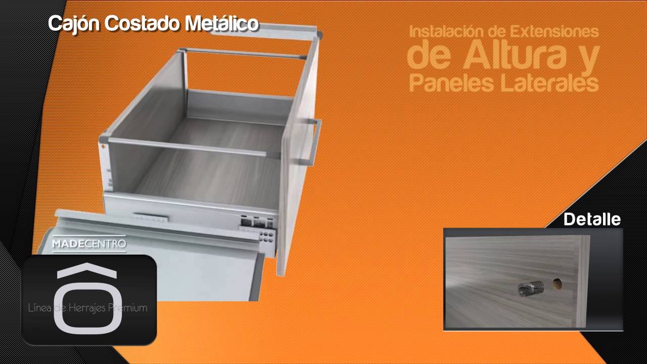 cajon costado metalico full MADECENTRO