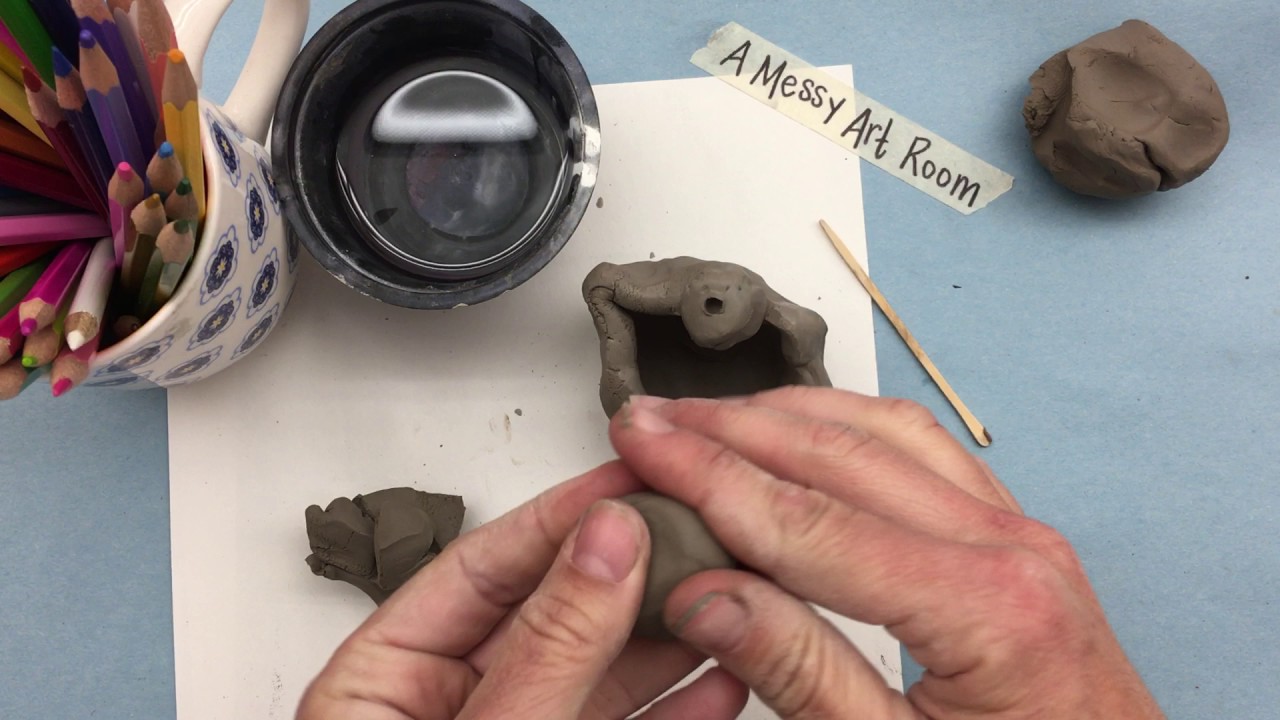 A Messy Art Room: Pinch Pot Monster (Part I)