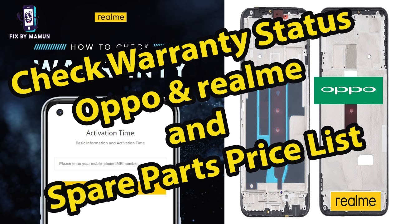 Check Mobile Activation Date | realme and OPPO & Spare Price List | Fix By Mamun