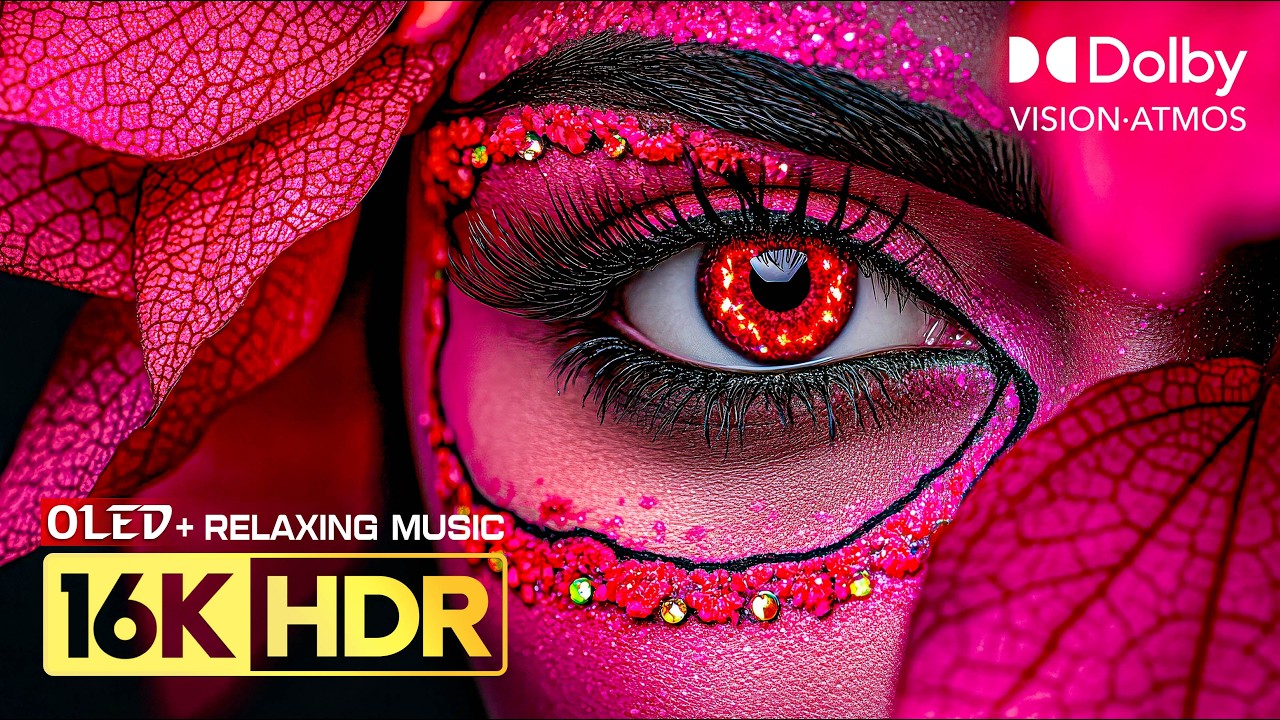 This 16K Video blow your mind | OLED Dolby Vision 120fps | Stress Relief Music (8K/4K ULTRA HD TV)