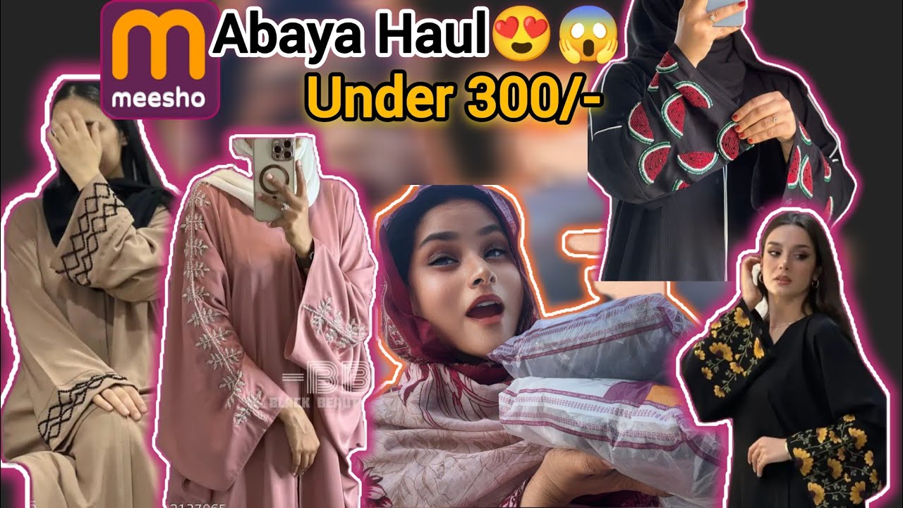 I Found the CHEAPEST Abaya Haul on Meesho?! 😱🤩 Cheapest Price💸❗must watch❗