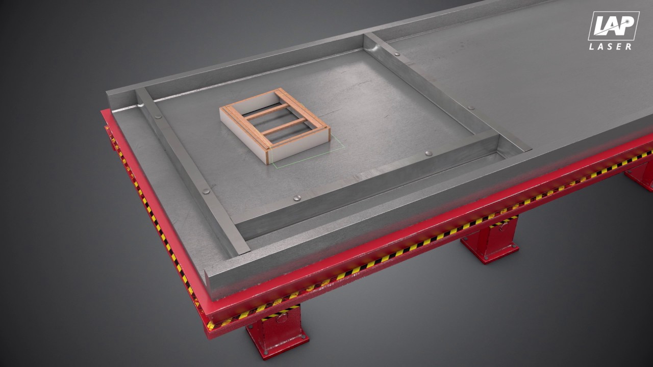 Laser projection for production of concrete prefabricated parts