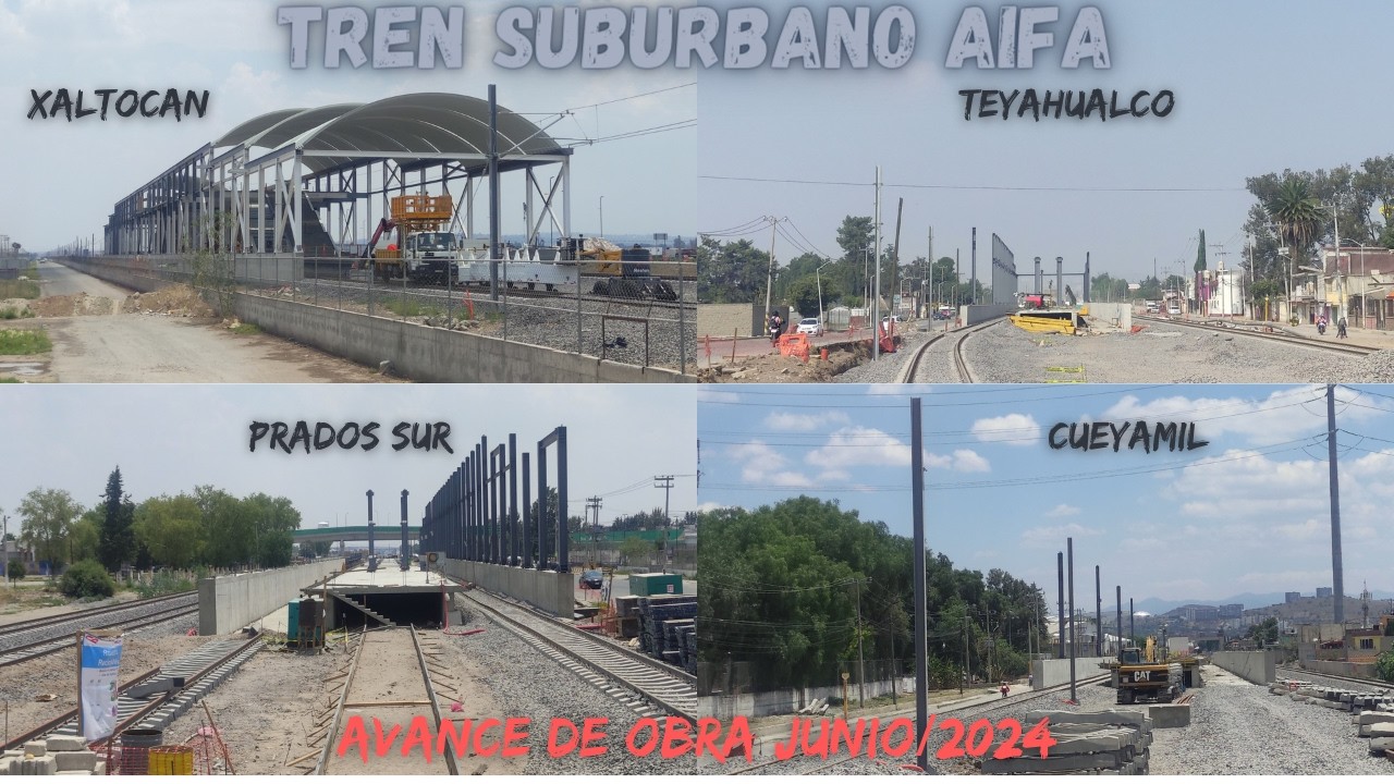 Avance de obra TREN SUBURBANO AIFA (junio 2024).
