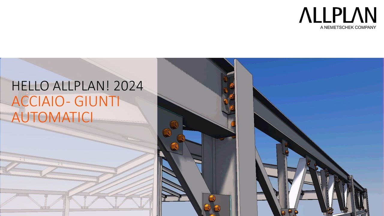 Hello Allplan 2024 - Acciaio giunti automatici