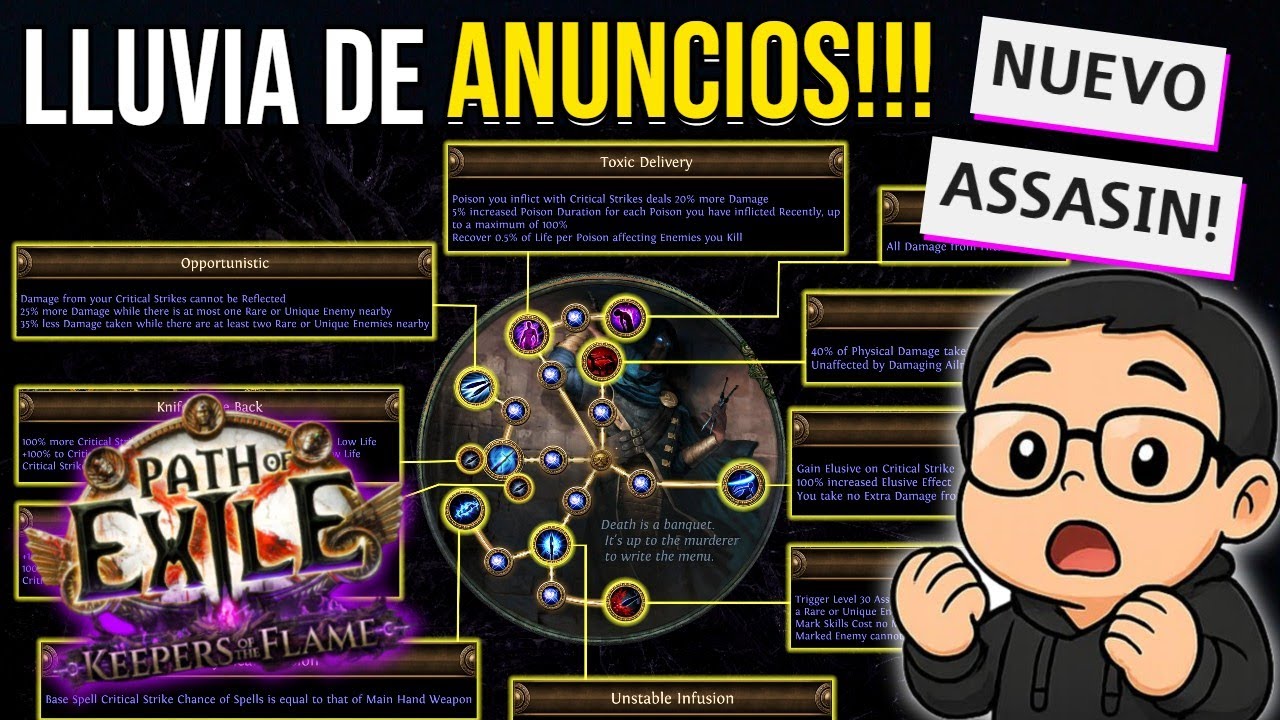 [POE 1]🚀Adelantos de &Uacute;ltimo Minuto: &iexcl;Revelado el NUEVO &Aacute;RBOL del ASESINO!