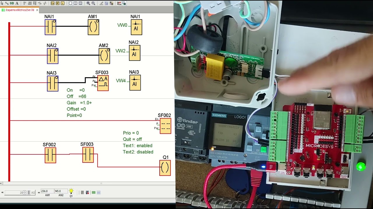 Medidas eléctricas precisas con LOGO y Esp32 por Modbus y con Wifi