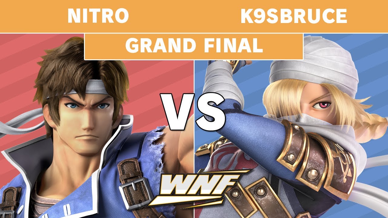 WNF 2.7 Nitro (Richter Belmont) vs K9sbruce (Sheik, Wolf) - Grand Final - Smash Ultimate