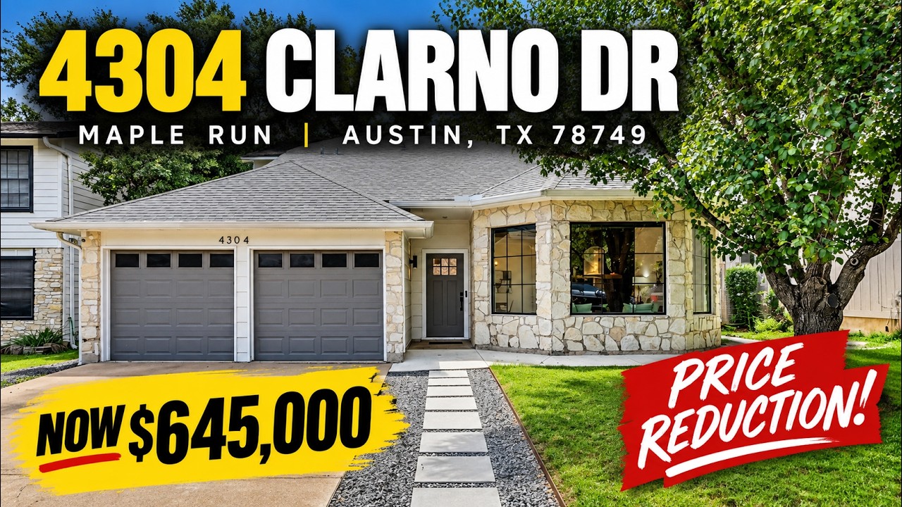 4304 Clarno Dr | $645K Home in South Austin&rsquo;s Maple Run | Full Tour