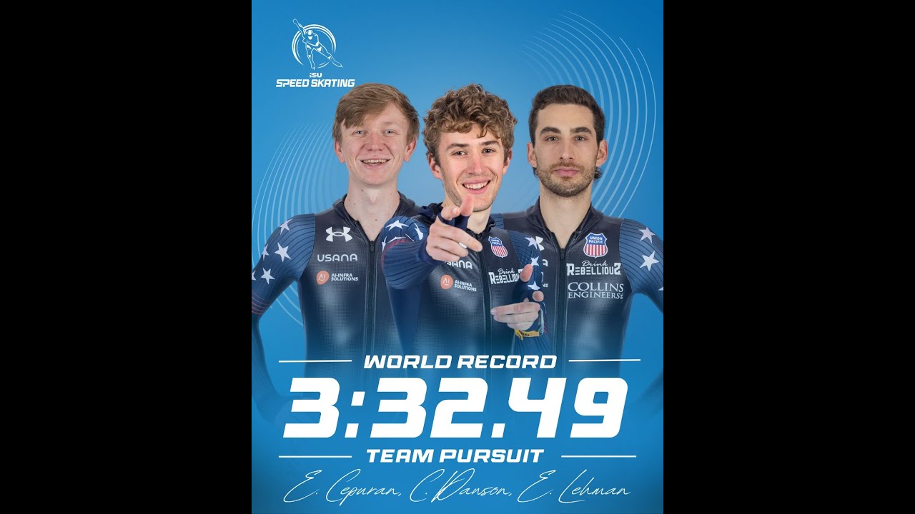 Witness with Eklavya: TEAM USA SMASHES Team Pursuit World Record on the Fastest Ice! 🤯
