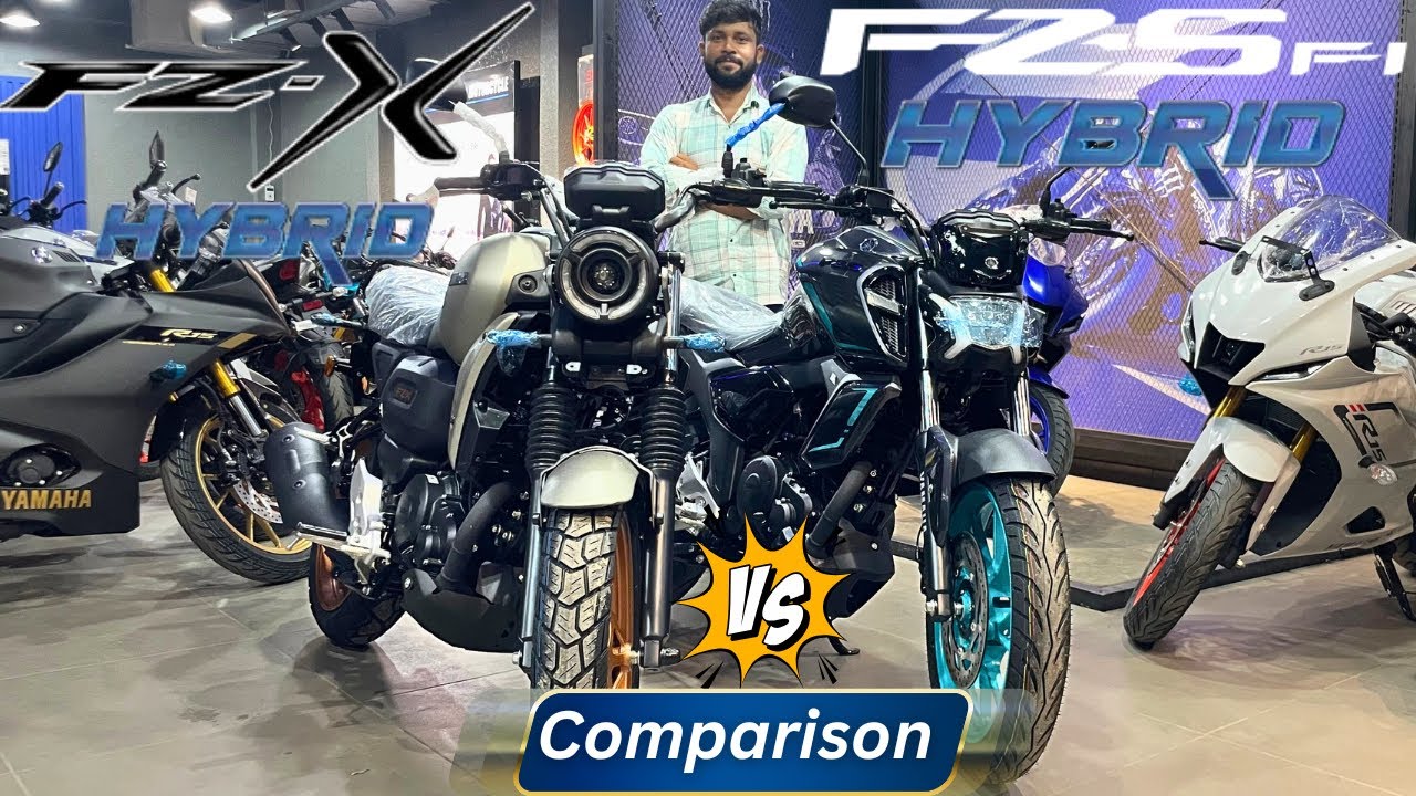 Yamaha FZ-S hybrid vs Yamaha FZ-X | New GST Price | Detailed Comparison | Features On Road Price
