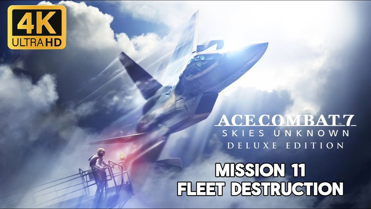Ace Combat 7 PS5 – Mission 11 Fleet Destruction | Njord Fleet Battle 4K 60FPS