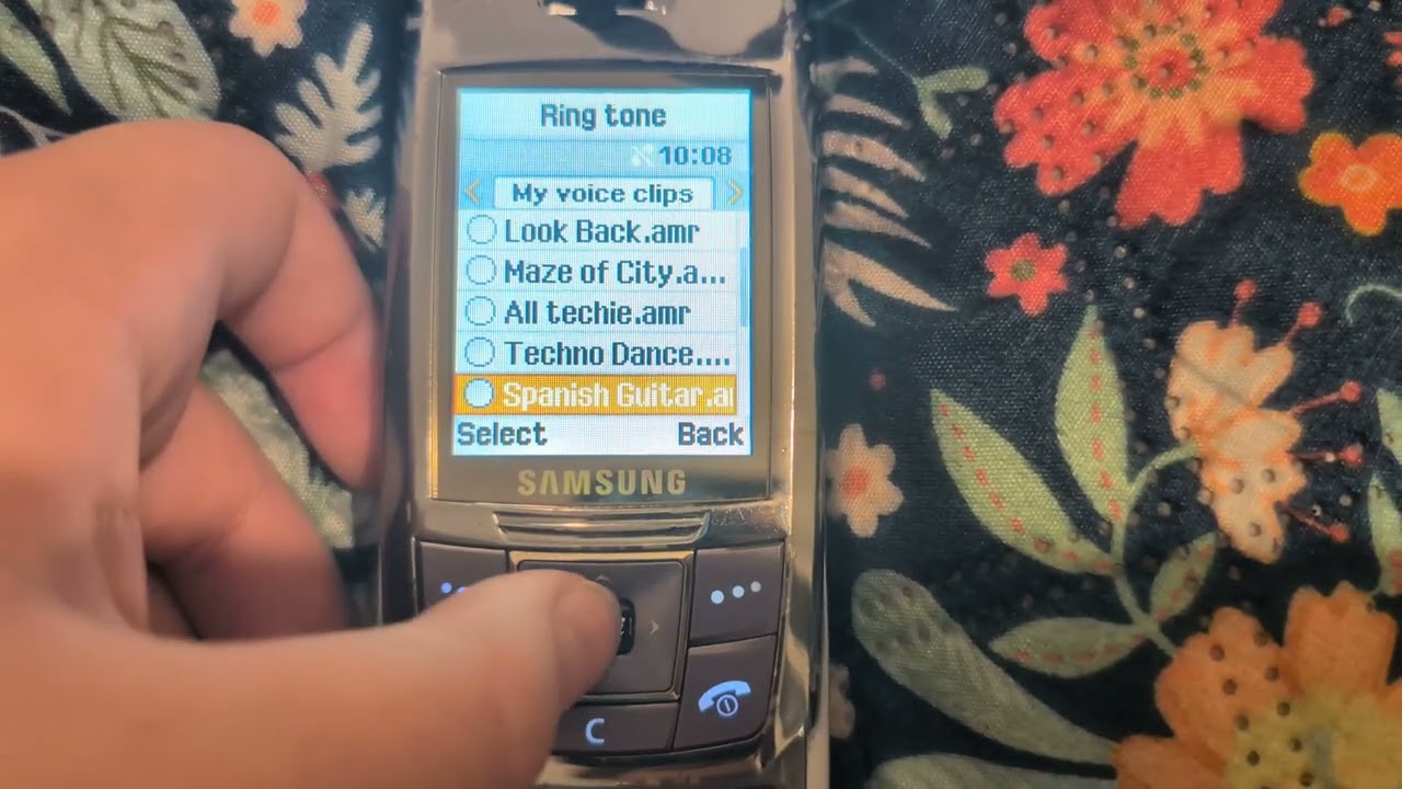 Recorded ringtones on SGH-E250OR