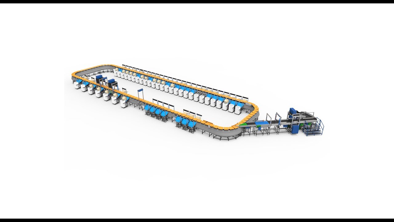 Tilt Tray Sorter (Loop) Parcel Sorter for logistics