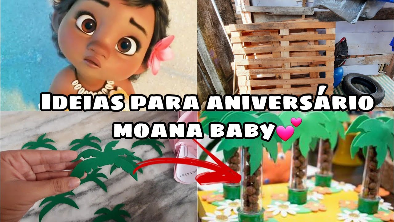 PREPARATIVOS FESTA DE 2 ANOS DA EVELYN - TEMA: MOANA BABY 💕