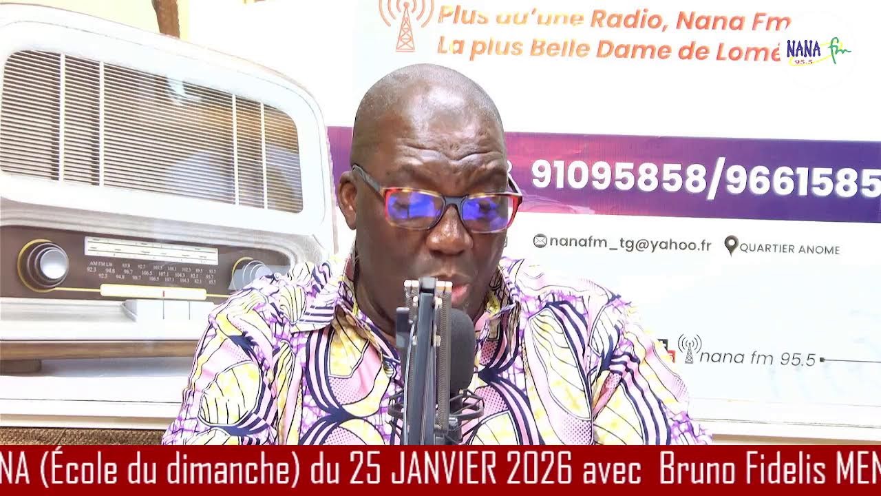 NYADEODINA (École du dimanche) du 25 JANVIER 2026 avec  Bruno Fidelis MENSAH KOUTO sur Nana Fm