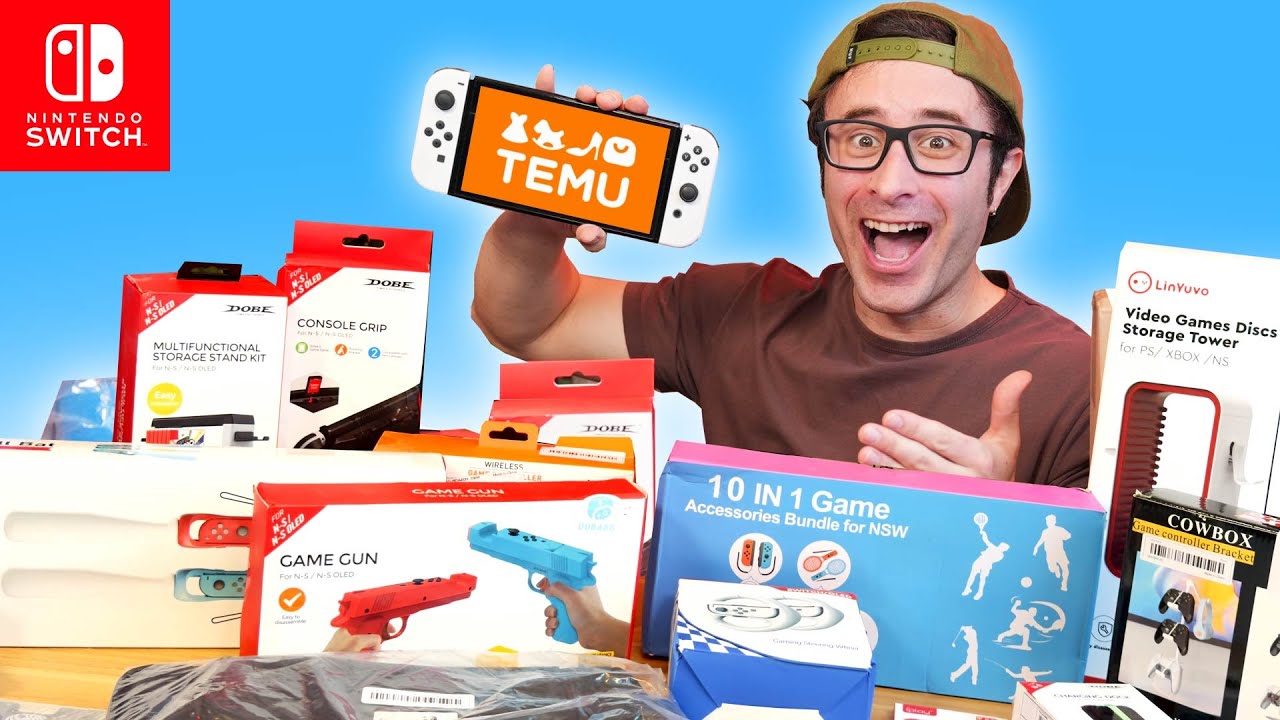 ✅ Este es el PACK más ÉPICO de Accesorios para NINTENDO SWITCH que hay en TEMU