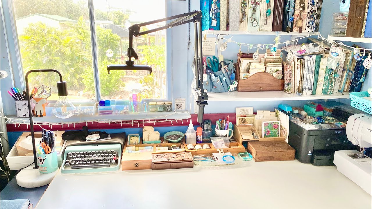 How I film crafting videos: Desk-view camera arm for top-down filming setup