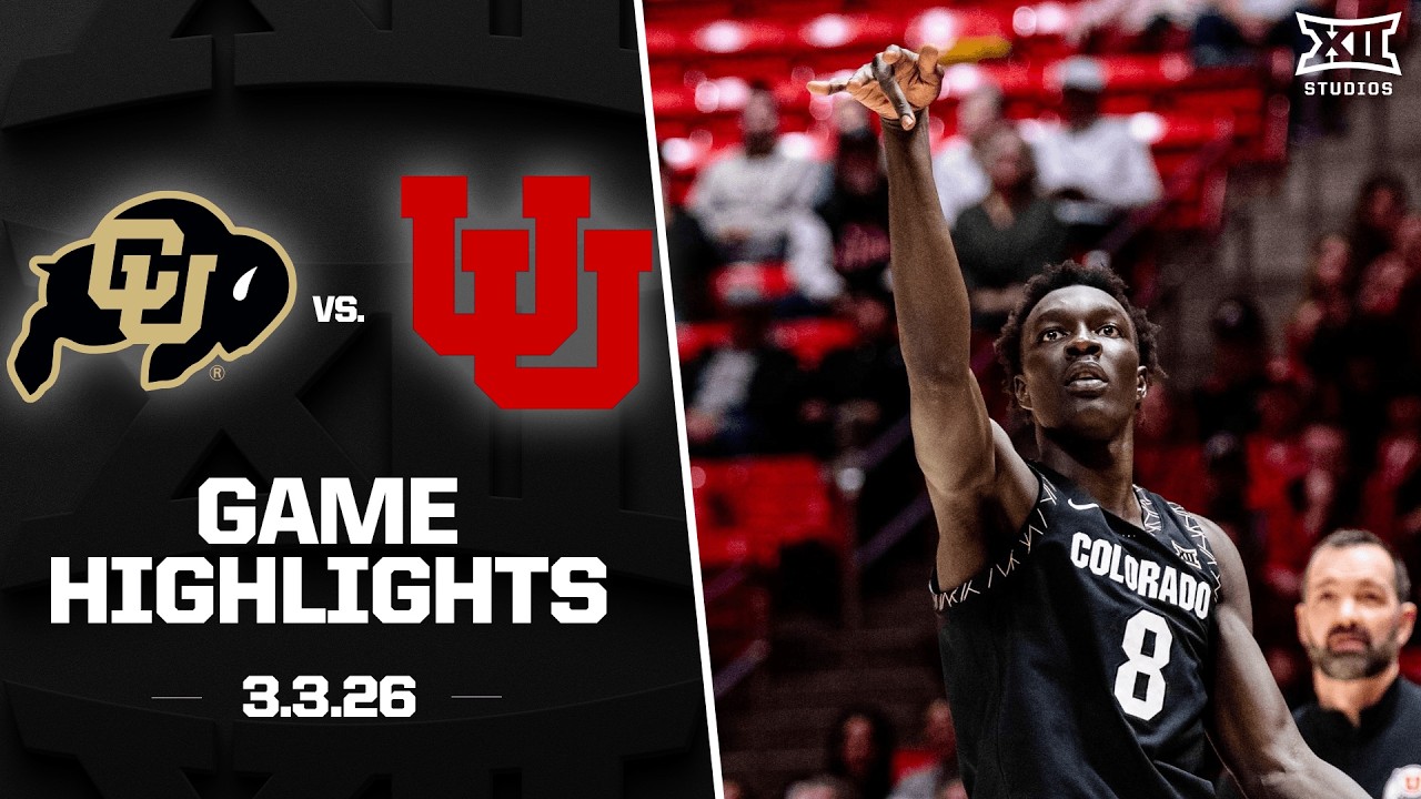 Colorado vs. Utah Game Highlights | 2025-26 Big 12 Men&rsquo;s Basketball