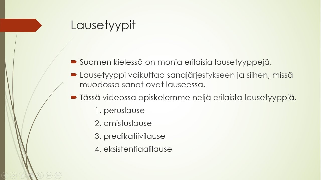 Lausetyypit, osa 1