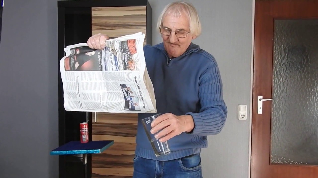Nico Doppelseiten Blitz  Full HD    Zauberei Zeitung Trick mit Flüssigket magis