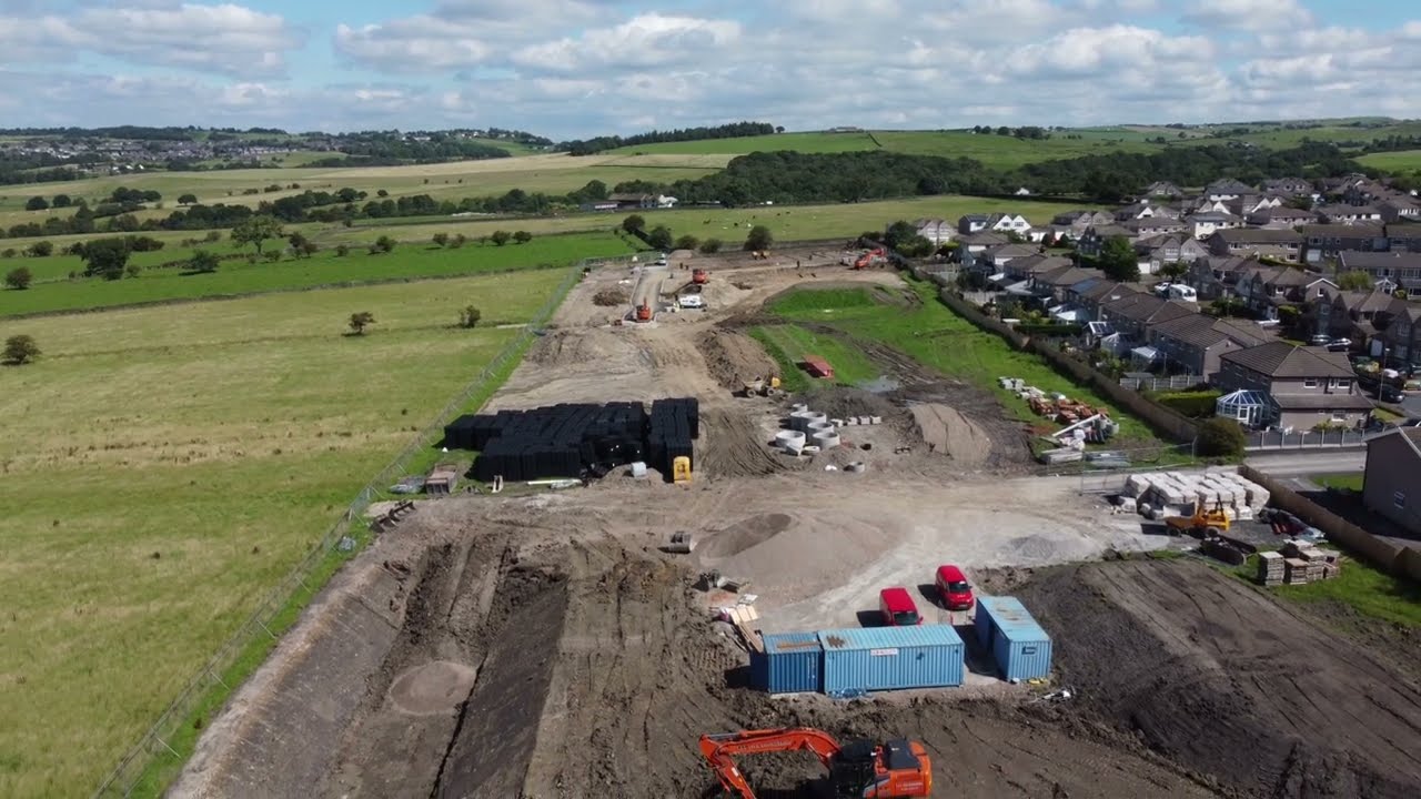 New Housing Development Started, Worsthorne, Burnley