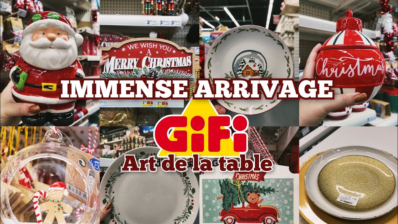 🎄VAISSELLE DE NOËL CHEZ GIFI 🎁 BONBONNIÈRE DISNEY À 3€
