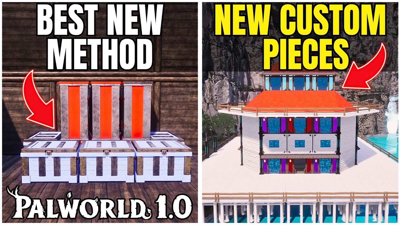 Palworld 1.0: Лучший новый метод стекинга и кастомные строительные объекты