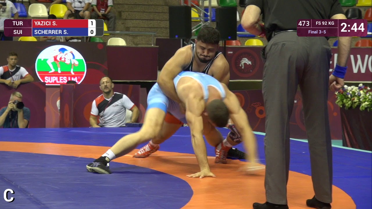 BRONZE FS - 92 kg: S. YAZICI (TUR) v. S. SCHERRER (SUI)