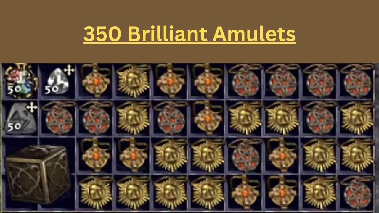 Pd2 S12 - Crafting 350 Brilliant Amulets (& Slam session)