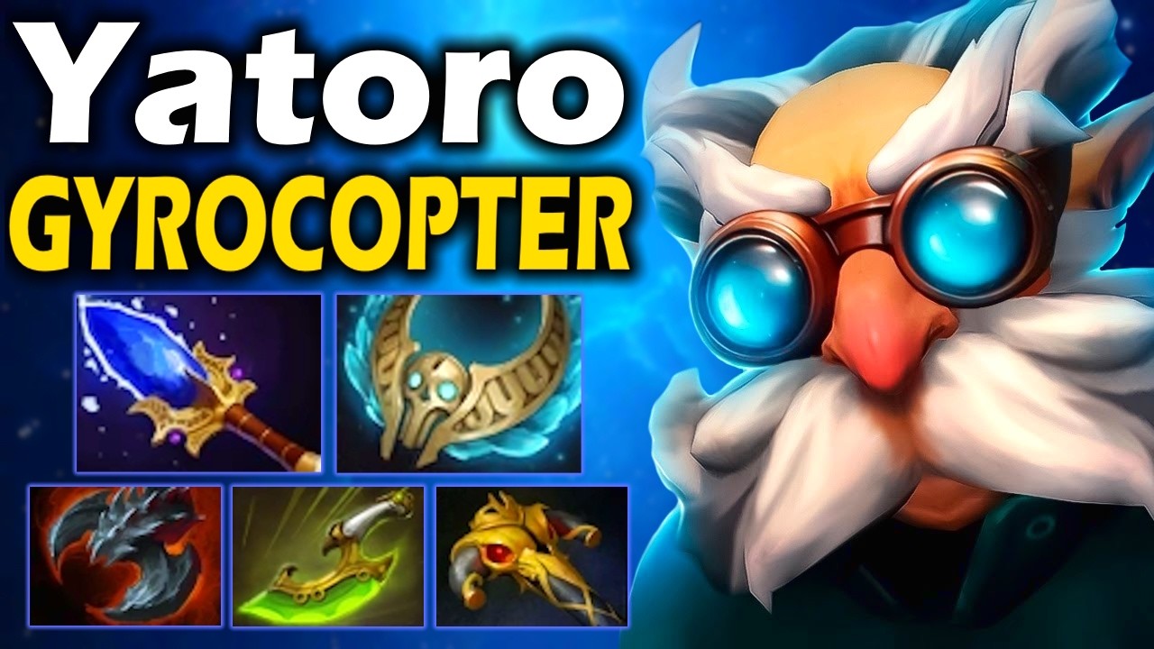 Яторо на Гирокоптере, Через Новый Билд! - Yatoro Gyrocopter 7.38 ДОТА 2