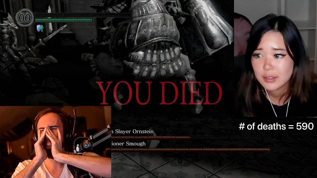 Asmon Reacts to ExtraEmily Playing Dark Souls