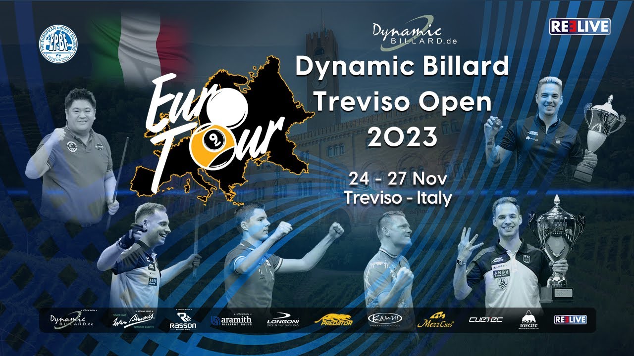 Massimiliano Corso Vs Felix Vogel LR4 from the EuroTour Day 3: Dynamic Billard Treviso Open 2023