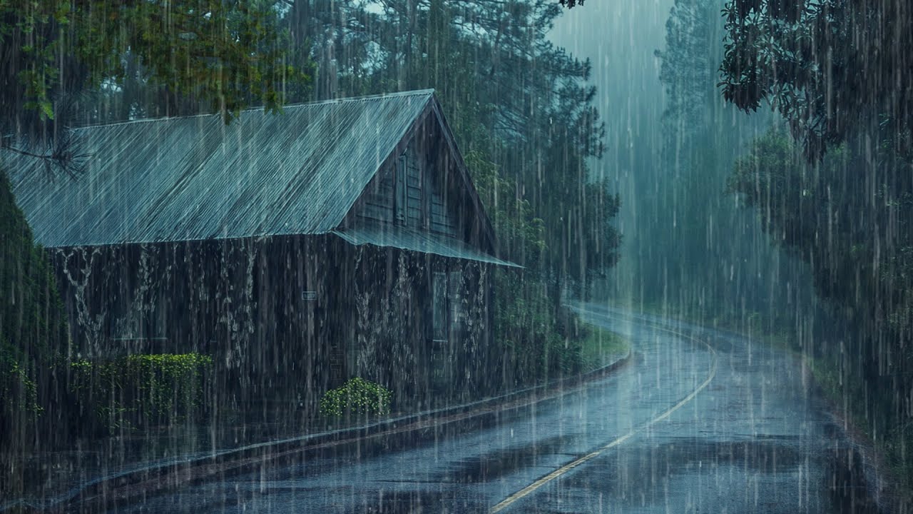 Solte o Dia Sem Pressa, Sons de Chuva no Telhado para Dormir Tranquilo