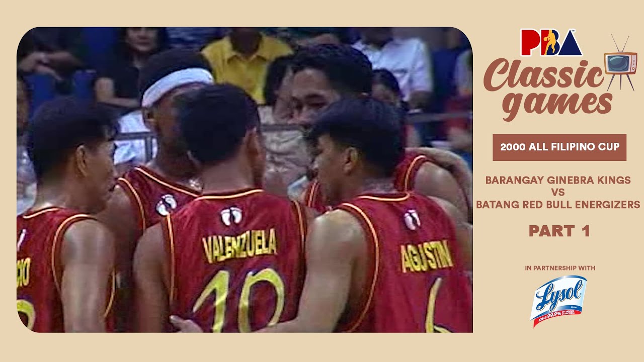 PBA Classic Games: 2000 All Filipino Cup | Ginebra vs. Redbull | Feb. 20, 2000 (PART 1)