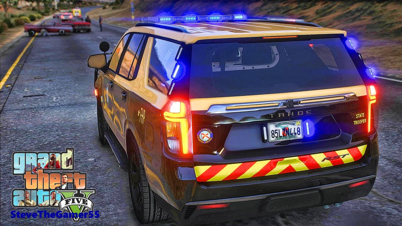 Playing GTA 5 As A POLICE OFFICER Highway Patrol|| FHP|| GTA 5 Mod| 4K