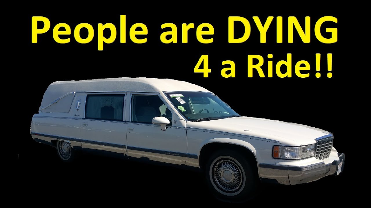FOR SALE HEARSE ~ 94 CADILLAC FLEETWOOD BROUGHAM ~ AUCTION PICKUP WHOLESALE