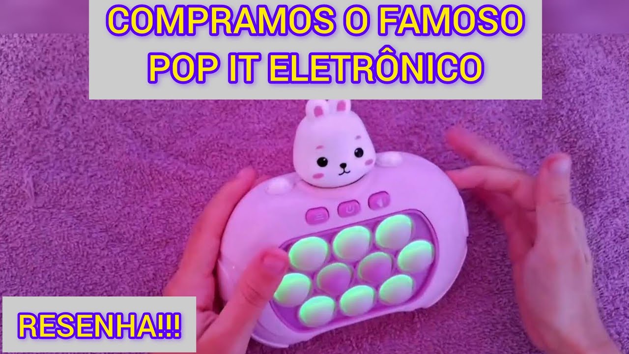 RESENHA: Copramos o Famoso Pop it Eletrônico DA SHOPEE CONFIRA