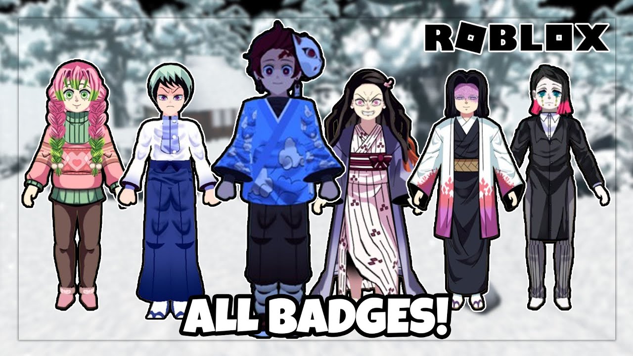 How to Get All 13 Badges in DEMON SLAYER 3D RP - Roblox
