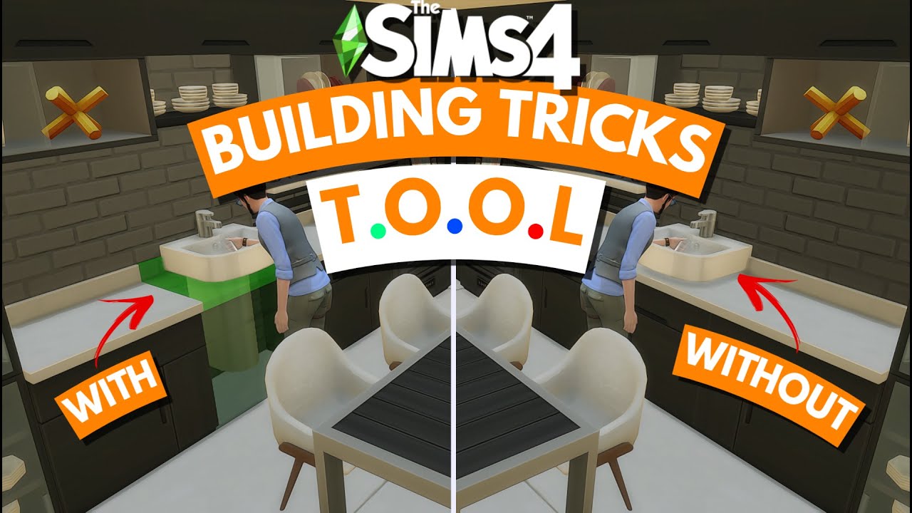 Sims 4 ADVANCE Building Tips and tricks 🛠🌐 TOOL Tricks WITHOUT using it Sims 4 Building Tricks