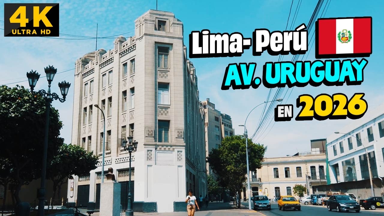 AS&Iacute; SE VE LA AVENIDA URUGUAY EN 2026 🇵🇪 Walking Tour 4K LIMA PERU