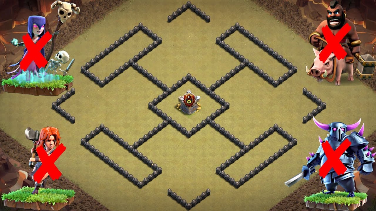 Th8 War Base: Best Th8 War Base with Link 2020 | Defense against Th9 Witches, Th9 Valkyries | CoC