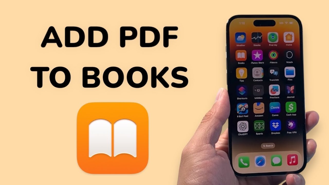 How To Add PDF To Apple Books App?