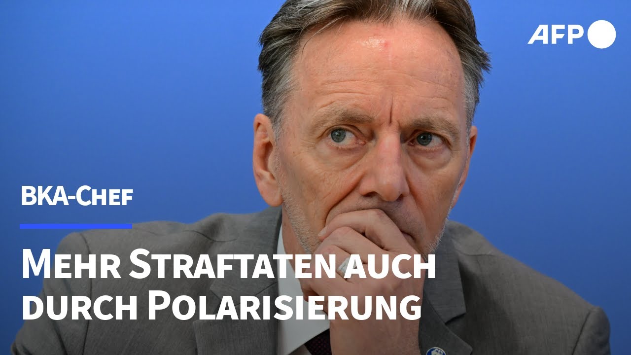 BKA-Chef: Mehr Straftaten auch durch Polarisierung | AFP