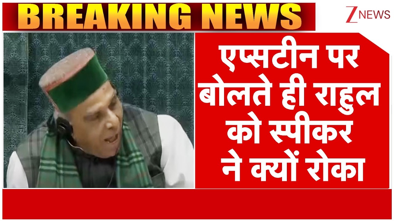 Rahul Gandhi In Lok Sabha: एप्सटीन पर बोलते ही राहुल को स्पीकर ने क्यों रोका | Lok Sabha Session
