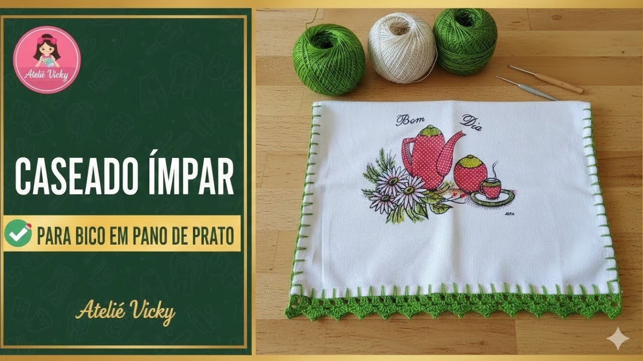 Caseado Ímpar e Bico de Pano de Prato Rápido e Fácil #1