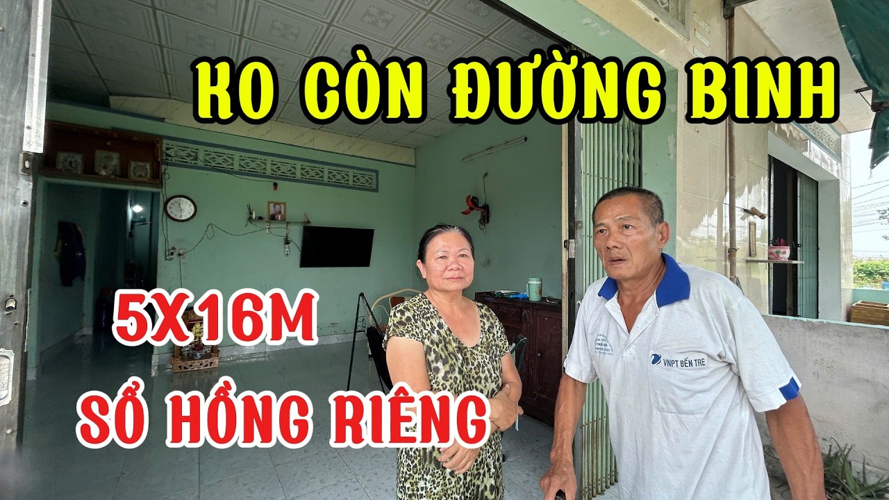 nghe cái giá muốn xỉu. Vợ chồng già cần tiền chửa bệnh bán nhà riêng 5x16m. 1/tỉnh lộ 10 về Bình Tân